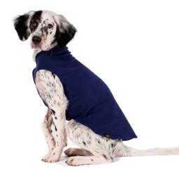 GoldPaw Dog Fleece Stretch Pullover Marinblå